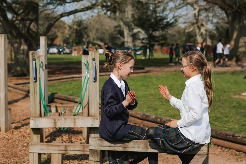 Pupils at St Peter’s Prep playing during their break