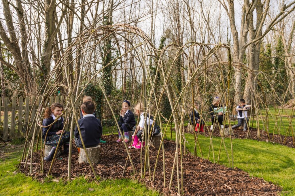 St Peter’s Prep pupils during Forest School