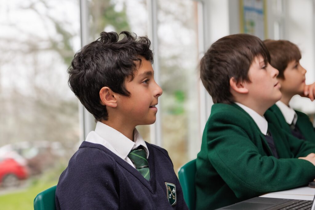 Pupils at St Peter's Prep during class