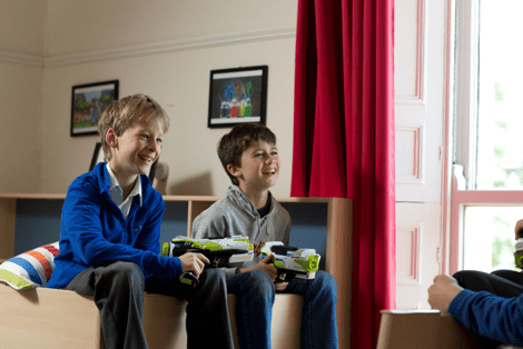 Children at St Peter's Prep School playing together