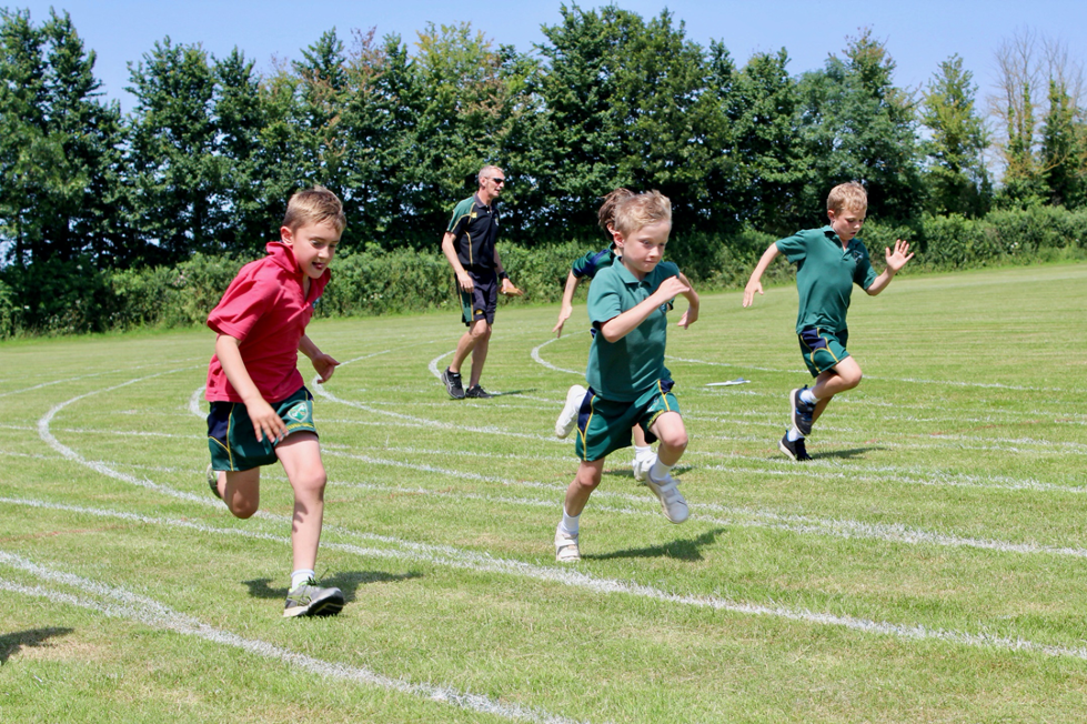 St Peter's Prep pupils running in a race