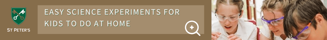 easy science experiments St Peters Prep School CTA