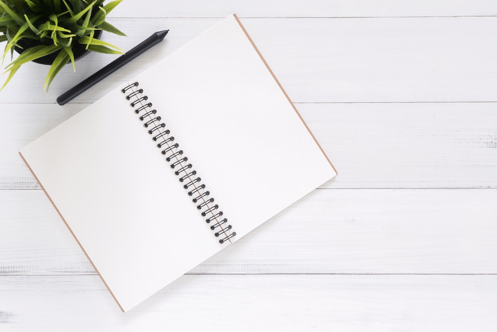 A notepad and pen