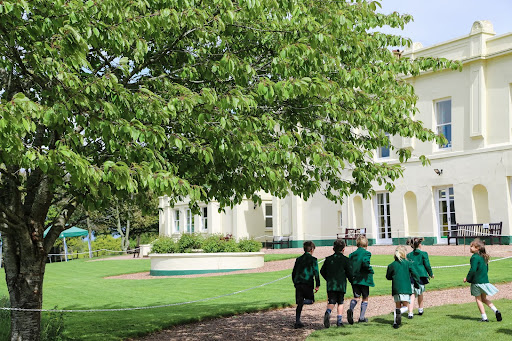 A group of pupils outside St Peter's School