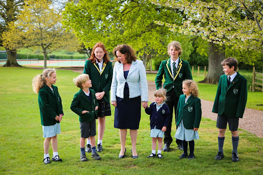 Students with a teacher