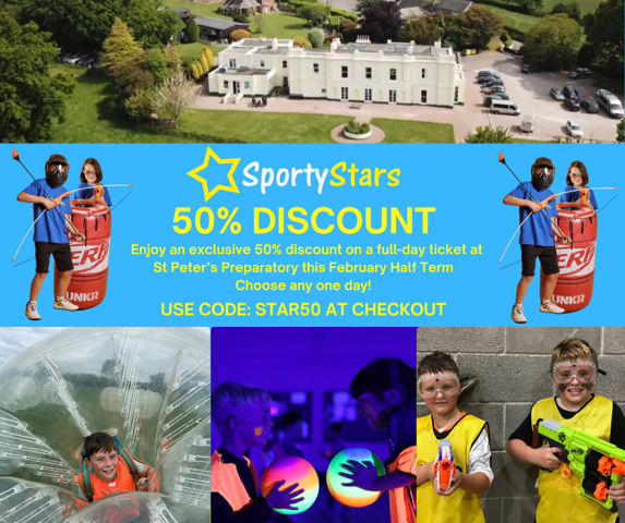 Sporty Stars 50% discount at St Peter's Preparatory School