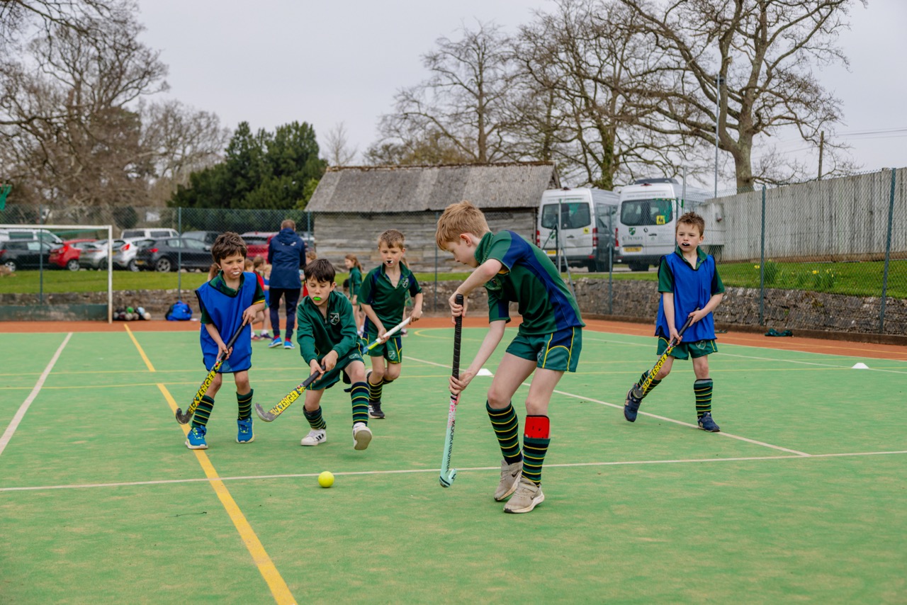 Pupils at St Peter’s Prep playing sports