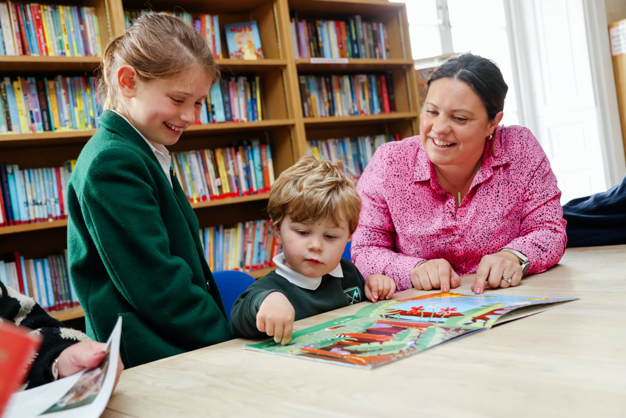 Pupils and teachers at St Peter’s Prep