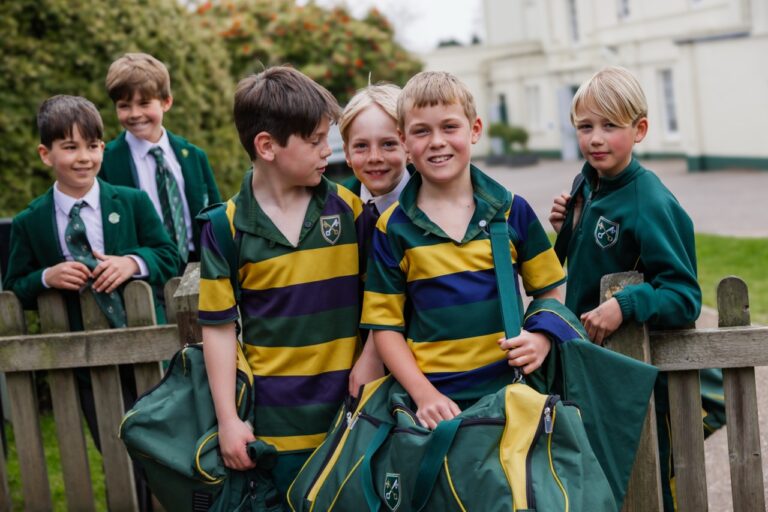 St Peter’s Prep pupils in sports kit